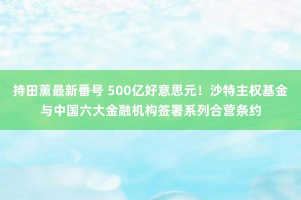 持田薫最新番号 500亿好意思元！沙特主权基金与中国六大金融机构签署系列合营条约