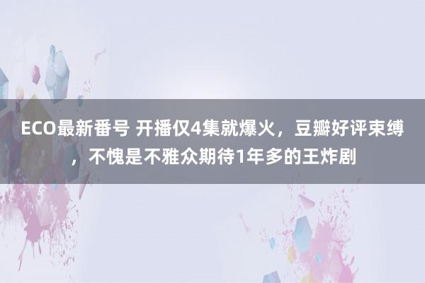 ECO最新番号 开播仅4集就爆火，豆瓣好评束缚，不愧是不雅众期待1年多的王炸剧